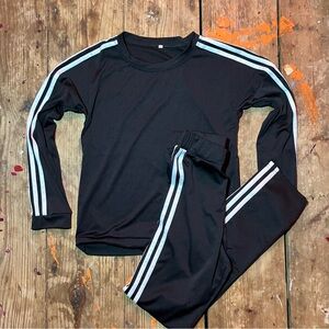 adidas Kids Black and White Matching Set